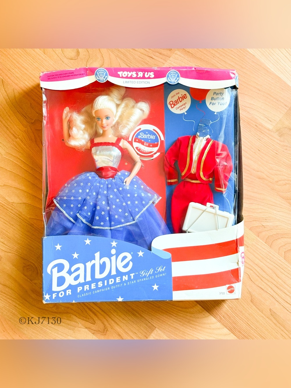 Vintage 1991 Barbie for President Gift Set Toys 'R' Us Limited Edition #3722 NIB
